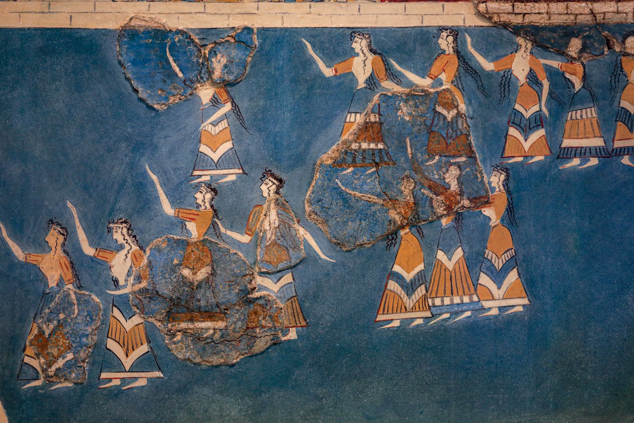 Bosque Sagrado y Fresco de Danza de Minoan