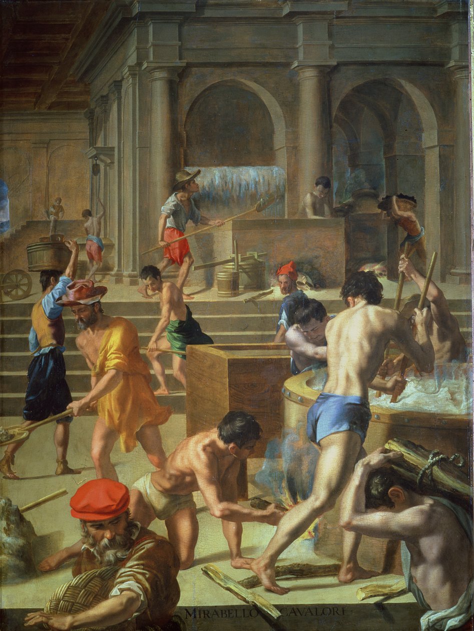 La fábrica de lana, 1572 de Mirabello Cavalori