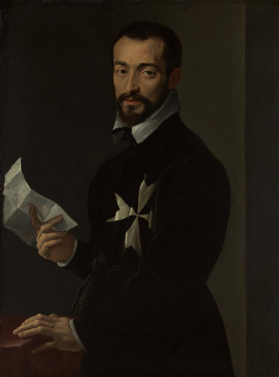 Retrato de un caballero de Malta, probablemente Fra Jacopo Salviati de Mirabello Cavalori