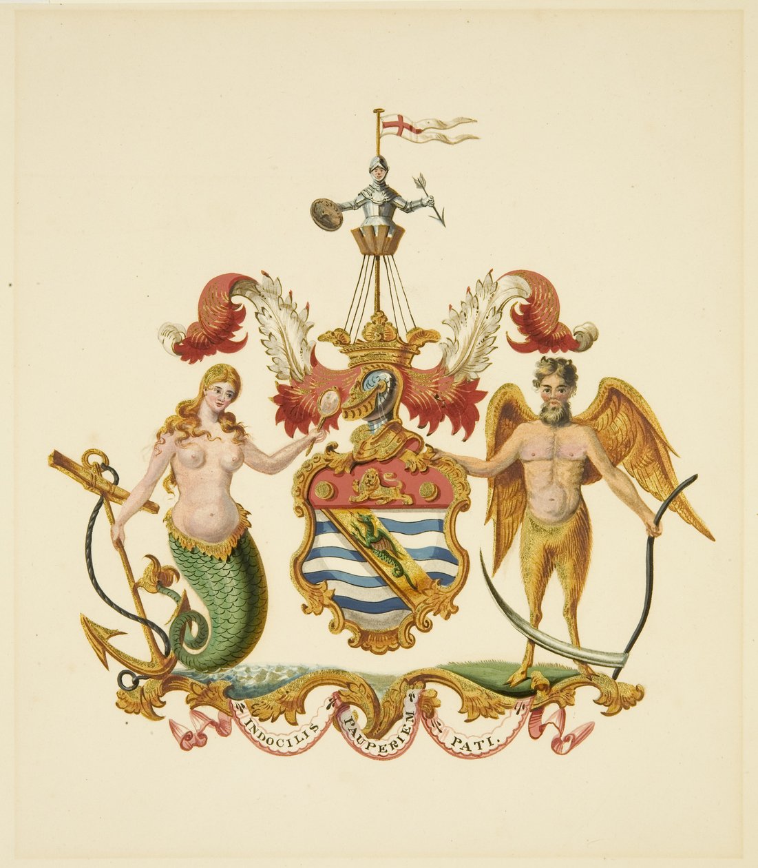 Escudo de la Sociedad de Comerciantes Aventureros, c.1830 de Miss (attr.to) Braikenridge