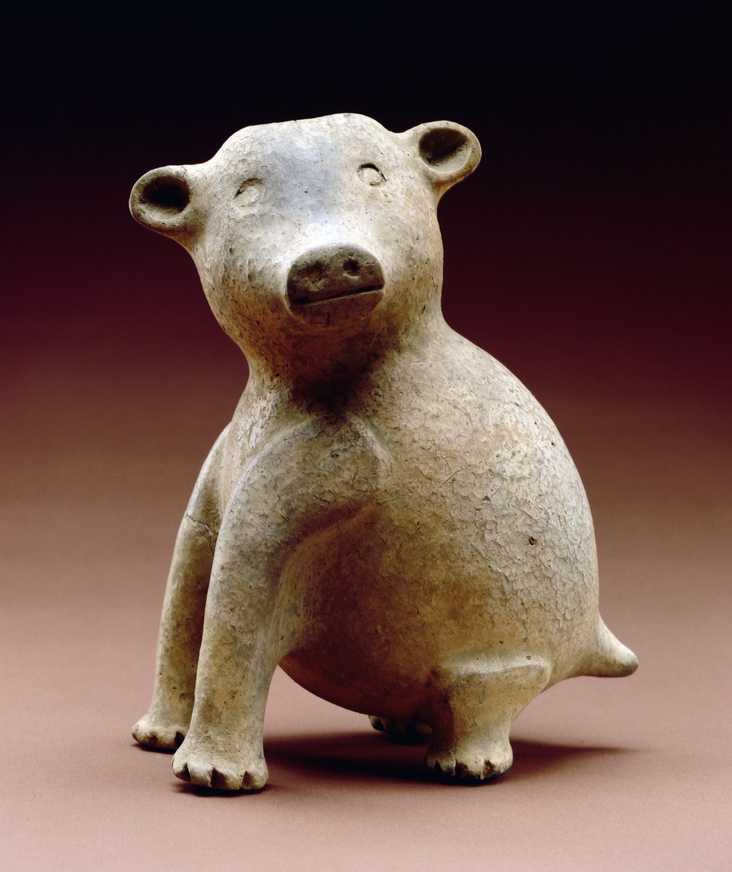 Botella con efigie de oso, período Mississippian tardío, 1200-1500 (cerámica) de Mississippian culture