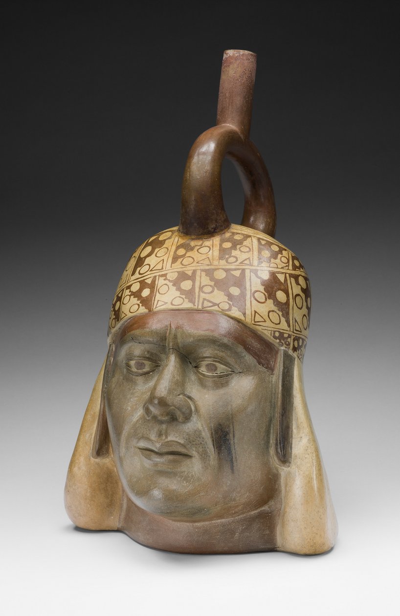 Vasija retrato de un gobernante de Moche Moche