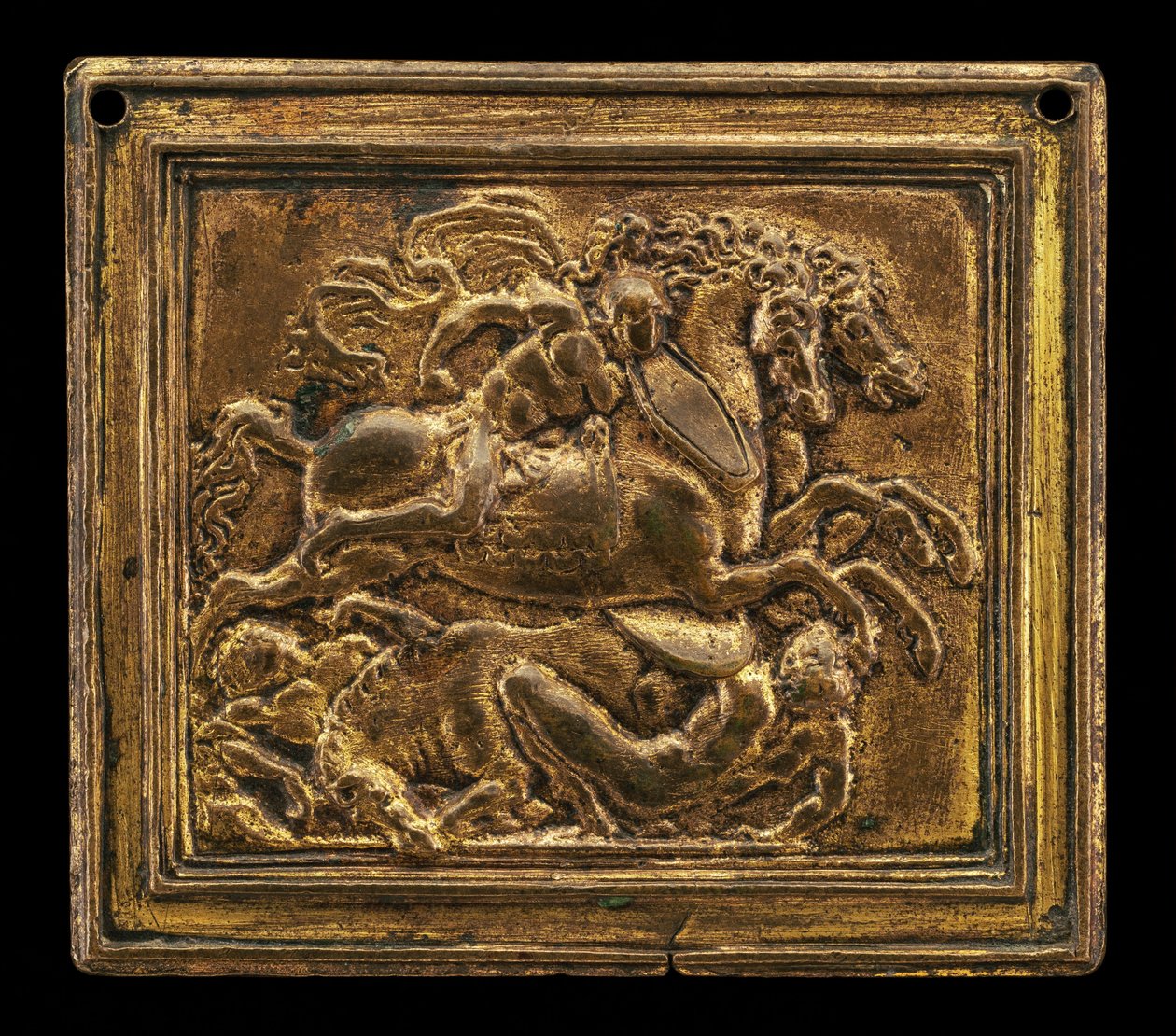 Escena de batalla, en un marco rectangular, 1505-1510 de Moderno