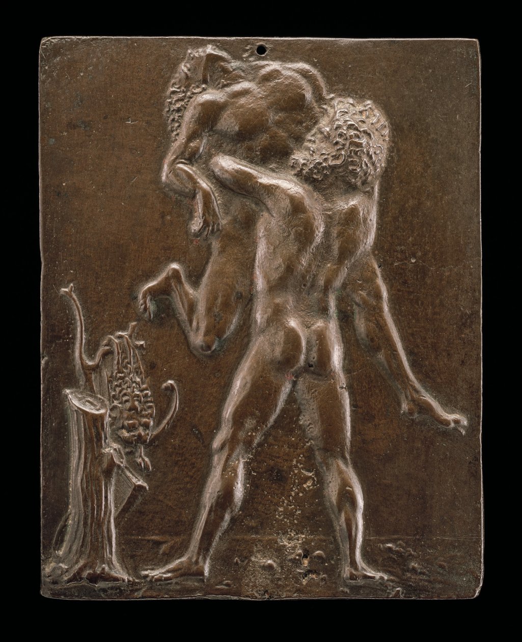 Hércules y Anteo de Moderno