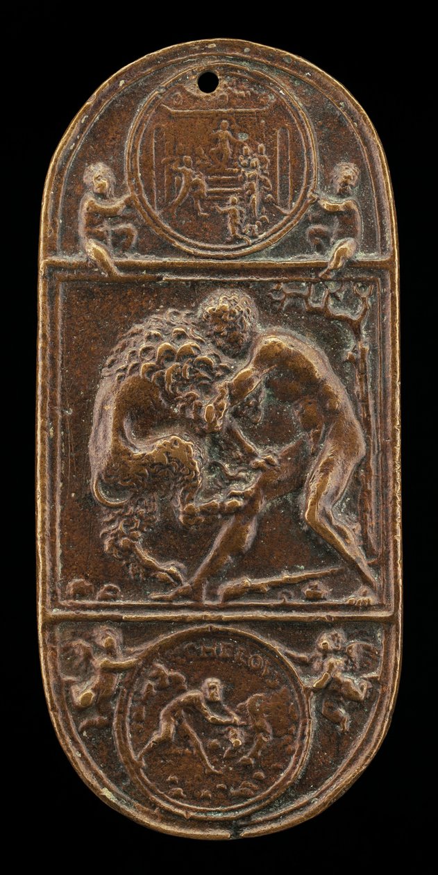 Hércules y el león de Nemea, finales del siglo XV - principios del siglo XVI de Moderno