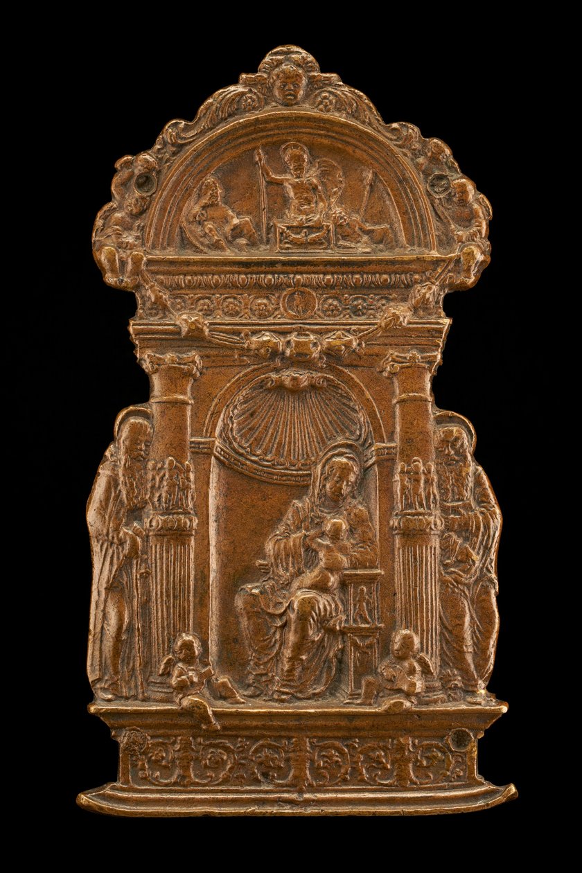 Madonna y el niño con santos, finales del siglo XV - principios del siglo XVI de Moderno