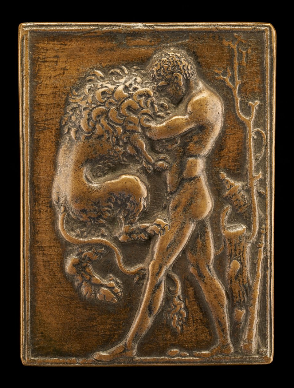 Hércules de pie con el león de Nemea, c. 1488-1489 de Moderno