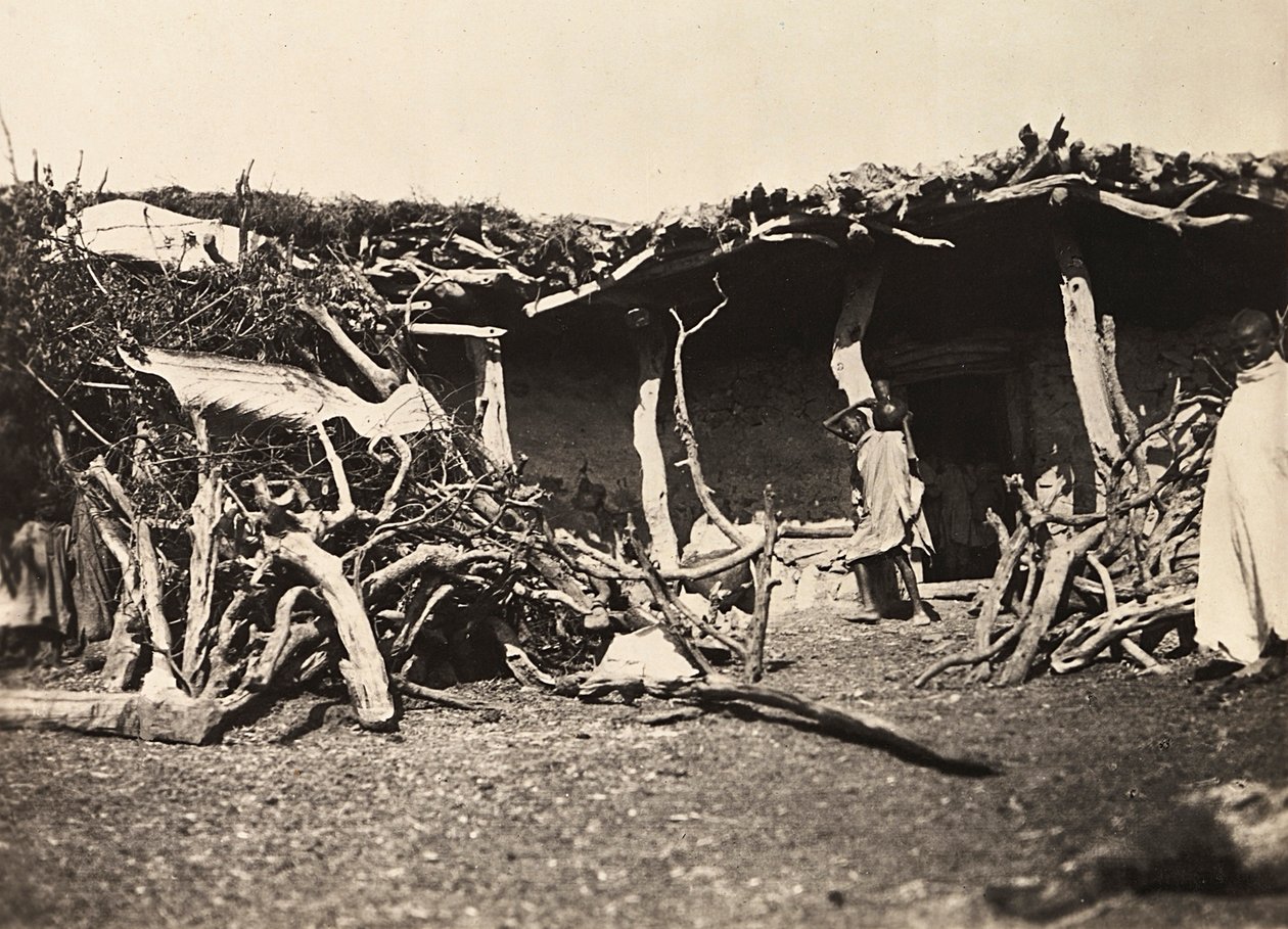Construyendo un Imperio en la era fascista: choza abisinia, 09/05/1936 (foto en b/n) de Modestino Baldinetti