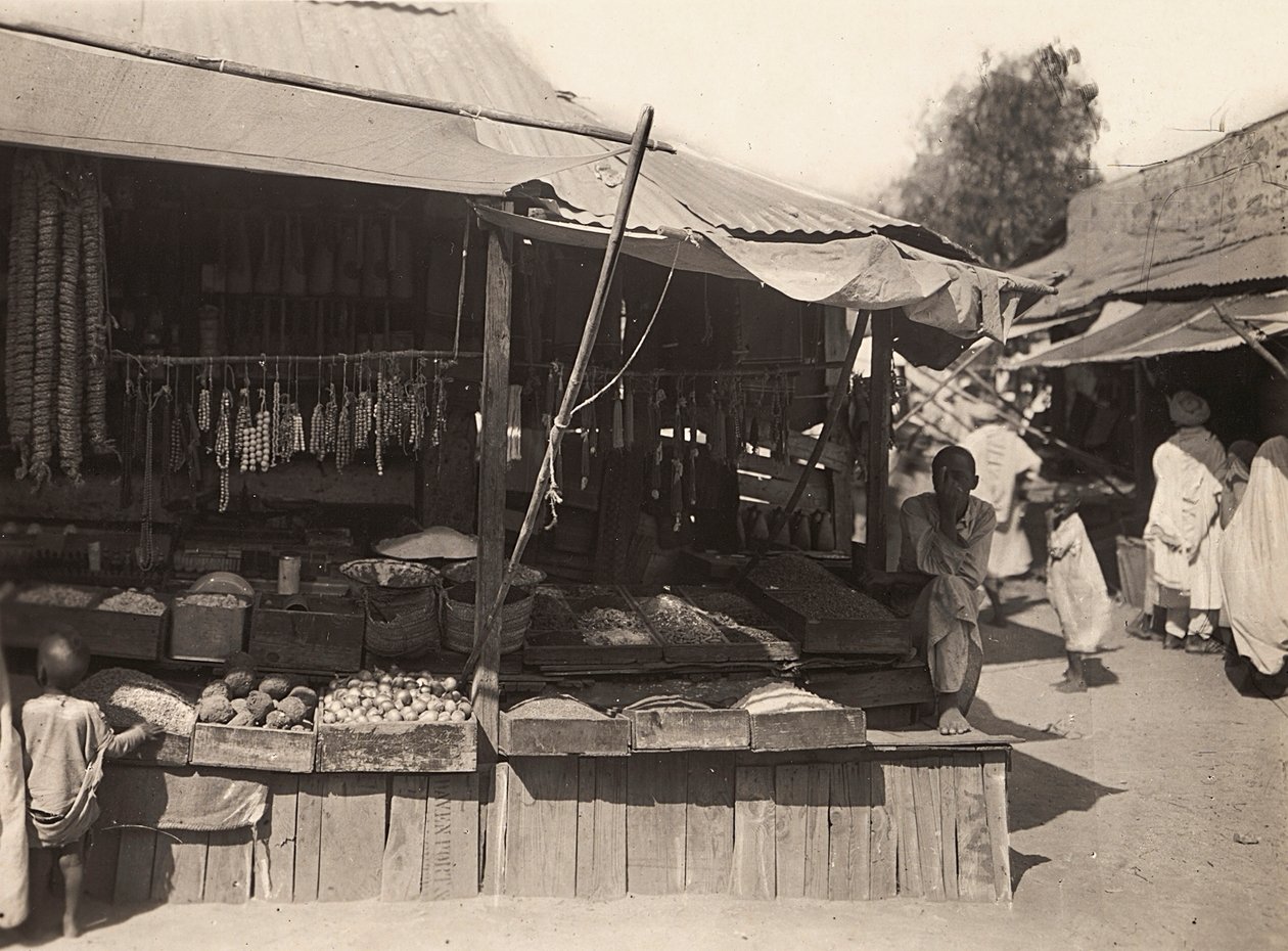 Construyendo un Imperio en la era fascista: tienda nativa en Cheren, 09/05/1936 de Modestino Baldinetti