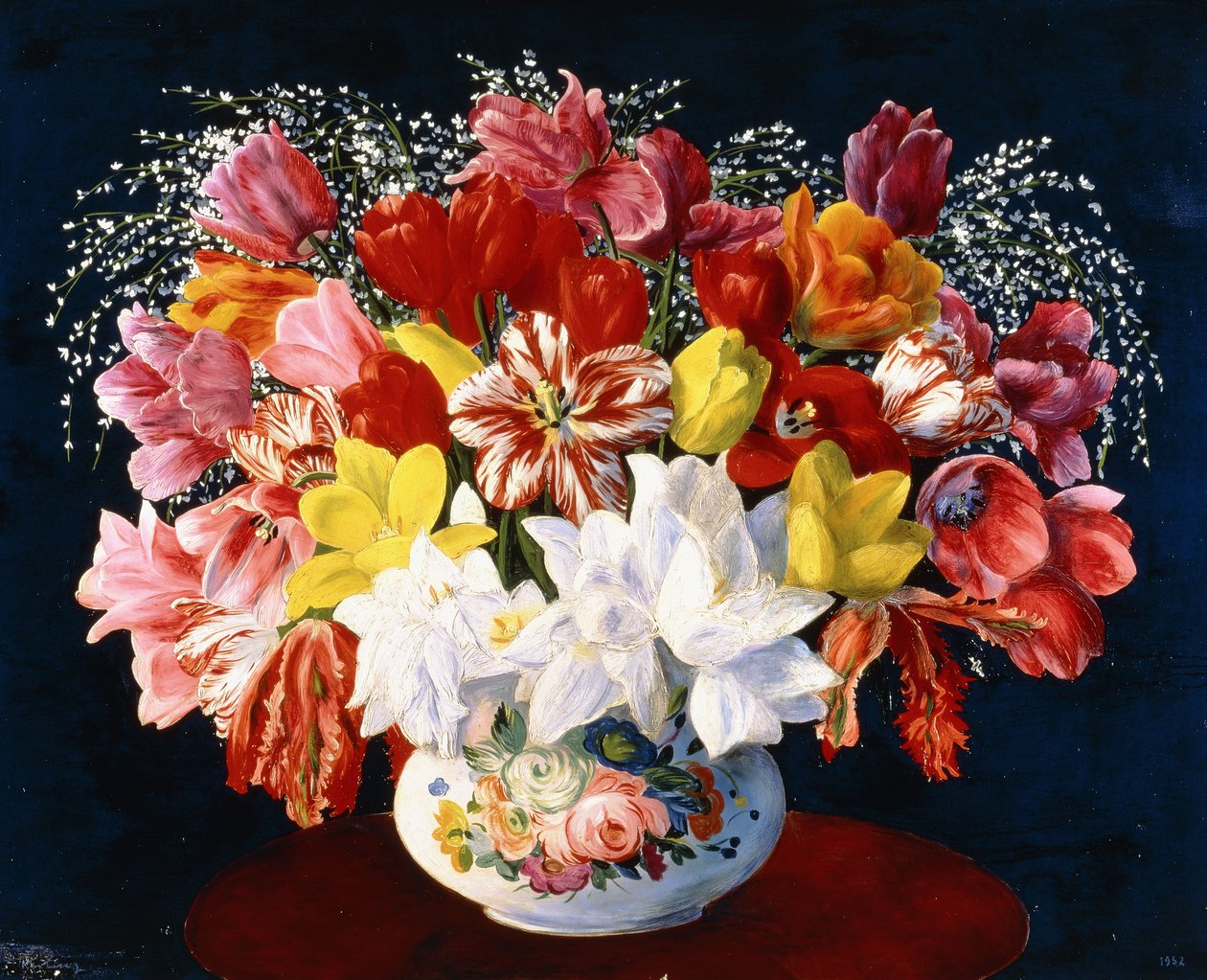 Gran ramo de tulipanes de Moise Kisling