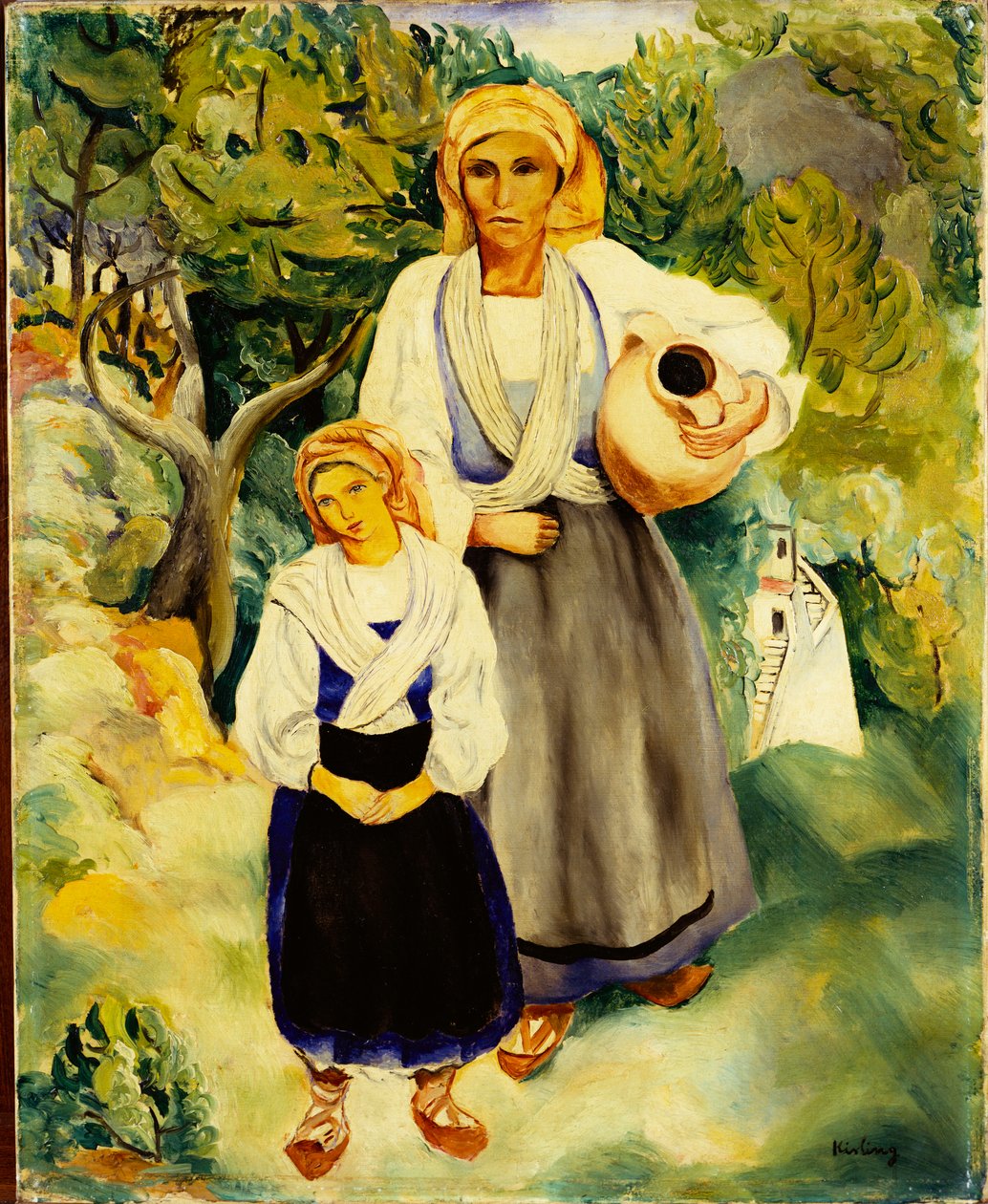 Campesinos italianos de Moise Kisling
