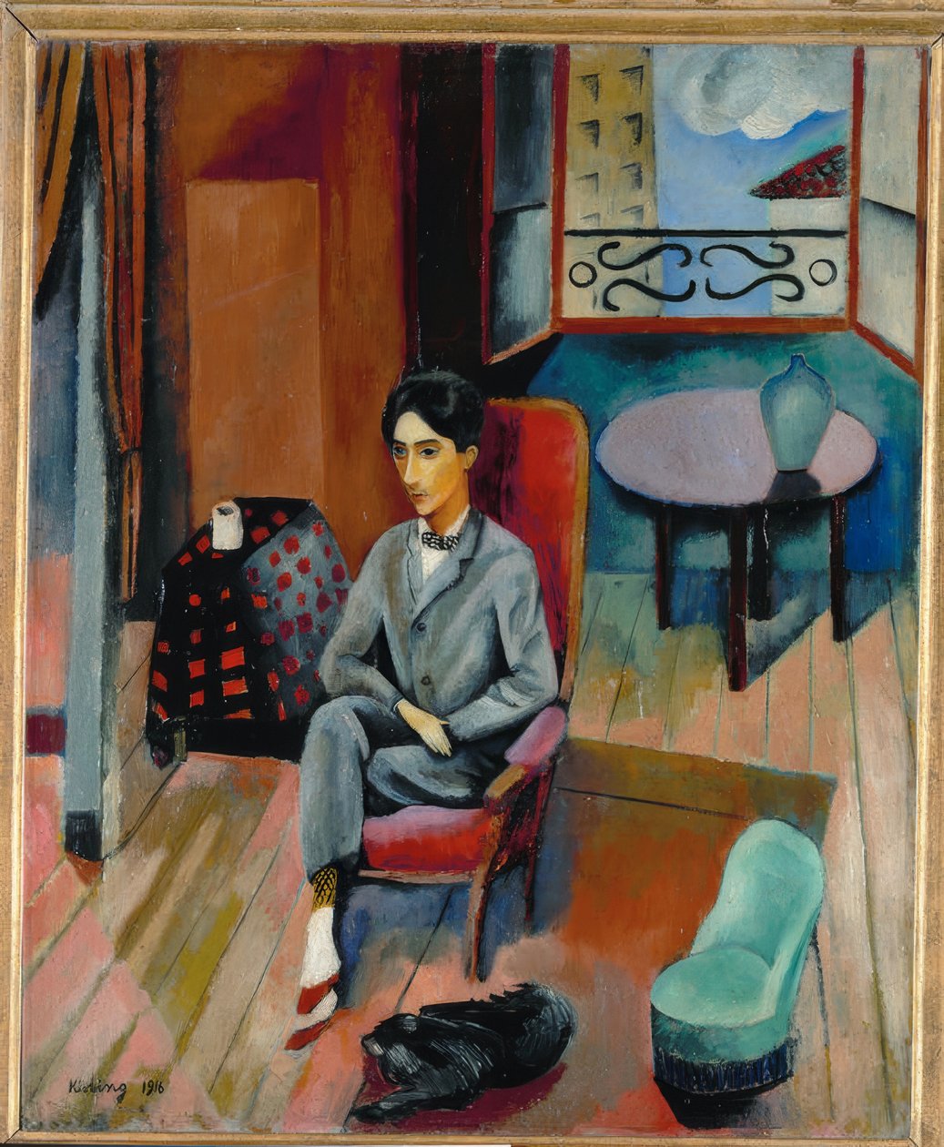 Retrato de Jean Cocteau de Moise Kisling