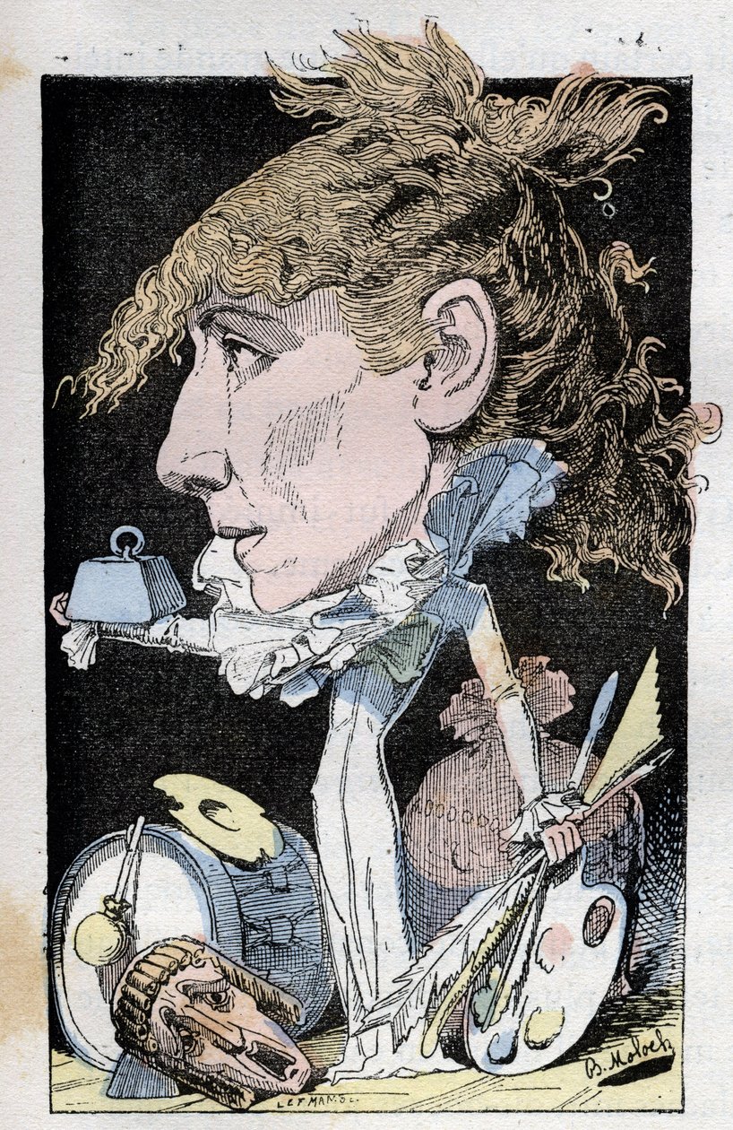 Retrato de la comediante Henriette Rosine Bernard, conocida como Sarah Bernhardt (1844-1923) de Moloch