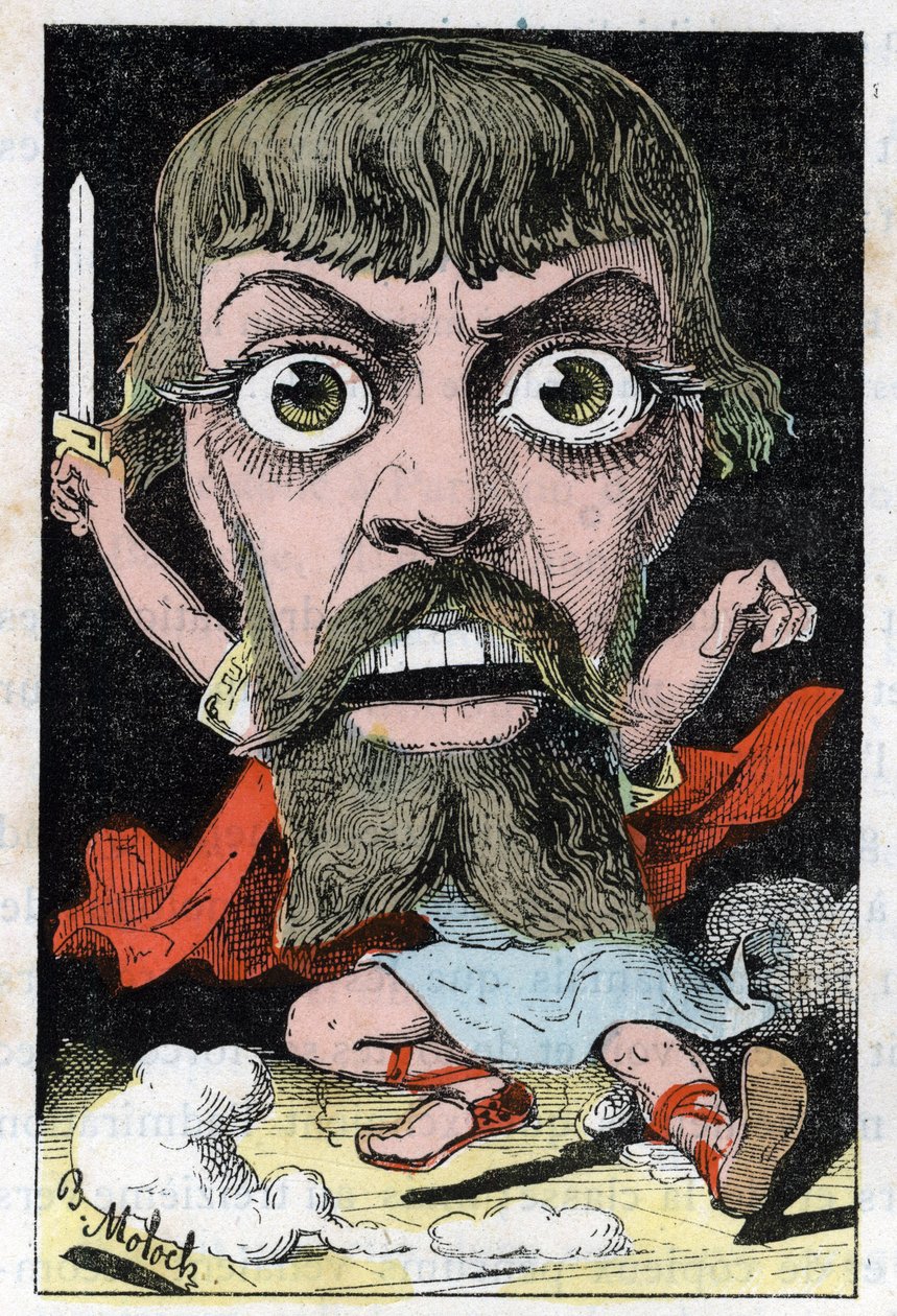 Retrato del actor Mount-Sully (Jean Sully Mounet, Mounet Sully) de Moloch