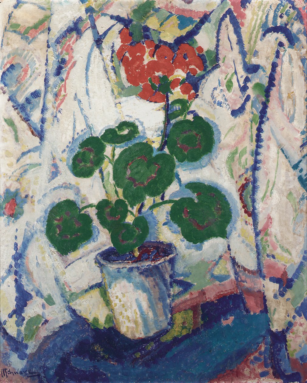 Naturaleza muerta con flores, c.1914-16 de Mommie Schwarz