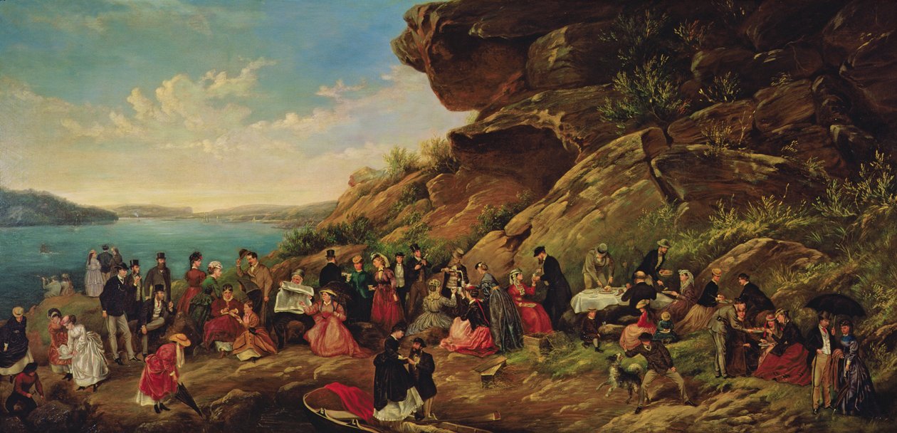 Picnic en Clark Island, 1870 de Montague Scott