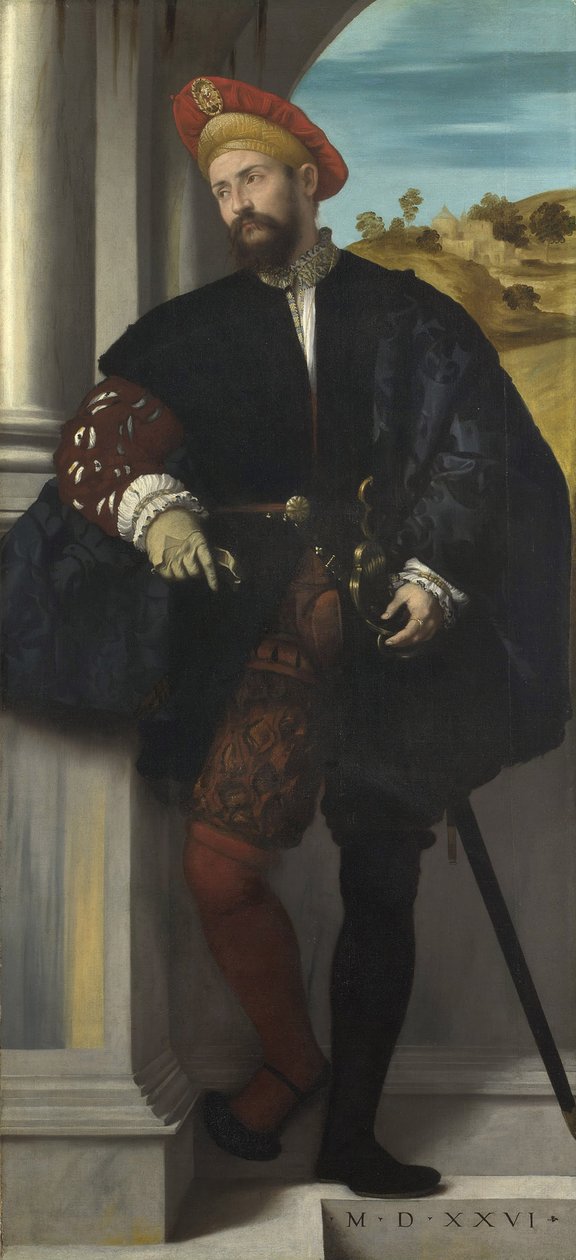 Retrato de un hombre, 1526 de Moretto da Brescia