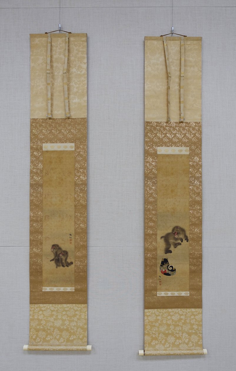 Monos jugando, finales del siglo XVIII-antes de 1807 de Mori Sosen
