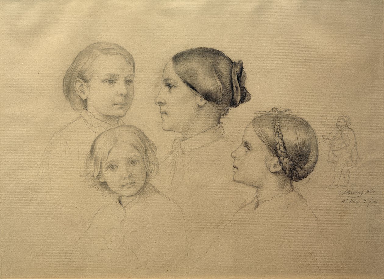 La familia del artista de Moritz Ludwig von Schwind