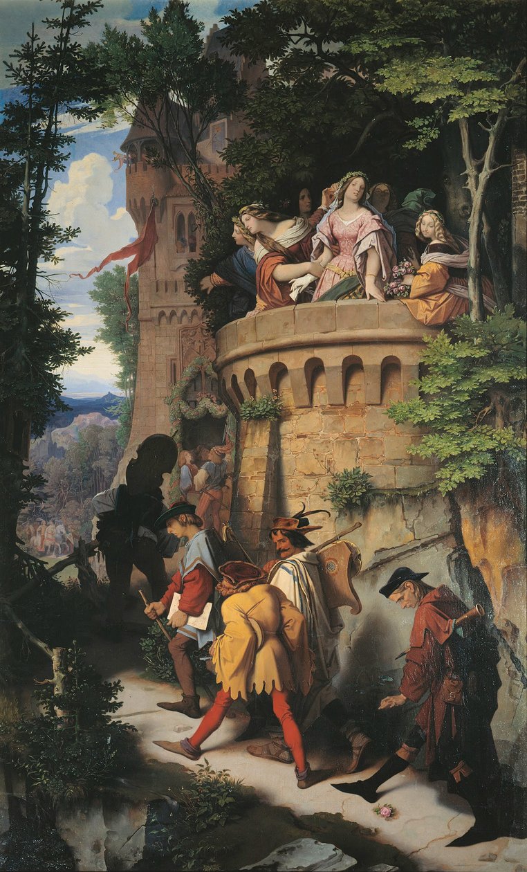 La rosa o La caminata del artista de Moritz Ludwig von Schwind