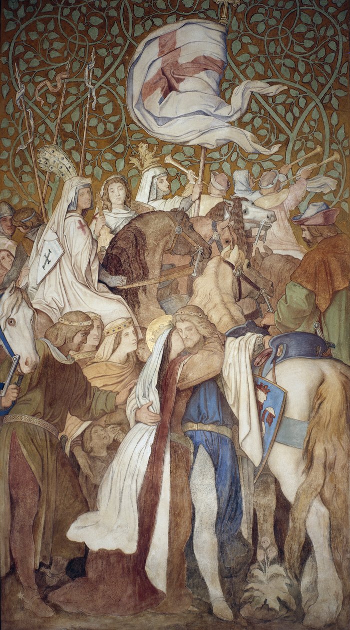 Fresco, Galería Elisabeth, Castillo de Wartburg, c.1845-55 de Moritz Ludwig von Schwind
