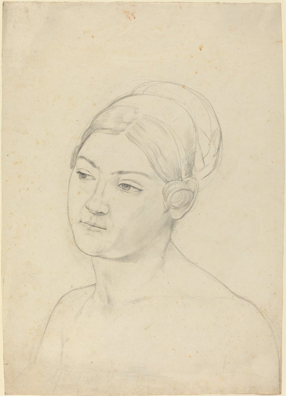 Cabeza de una Joven de Moritz Daniel Oppenheim