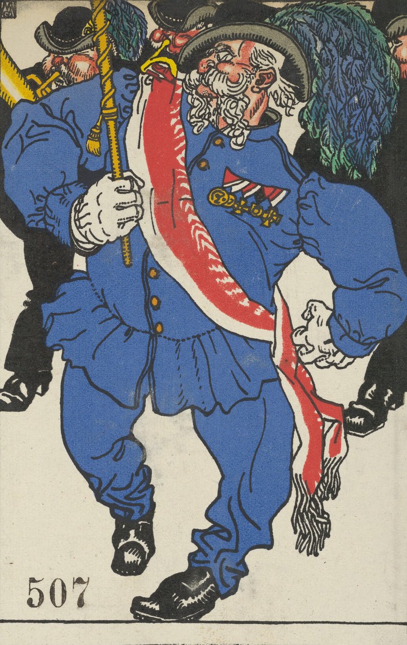 Consagración de los colores Fahnenweihe, 1911 de Moritz Jung
