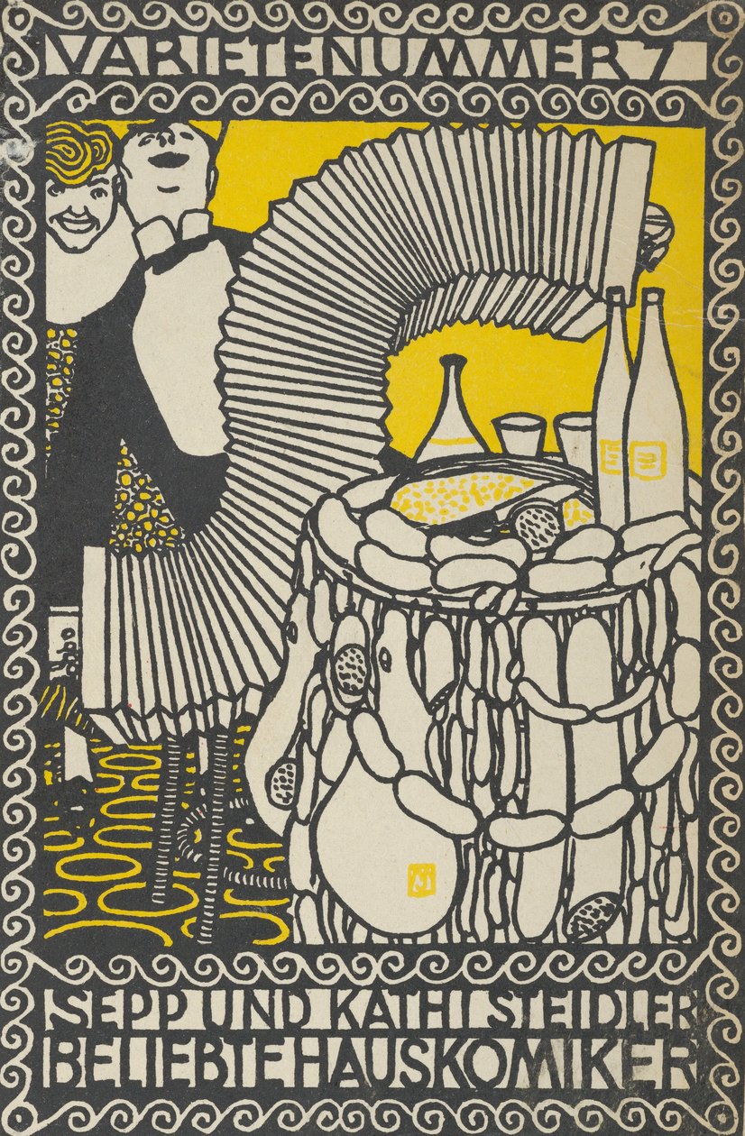 Acto de variedad 7: Sepp y Kathi Steidler, comediantes populares, 1907 de Moritz Jung