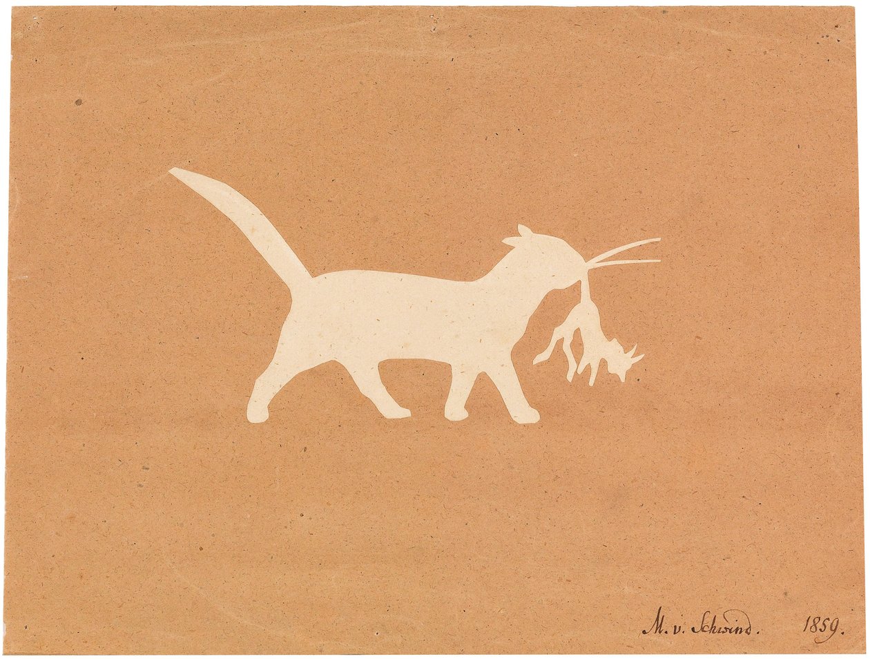 Gato pequeño diablo, 1859 de Moritz Ludwig von Schwind