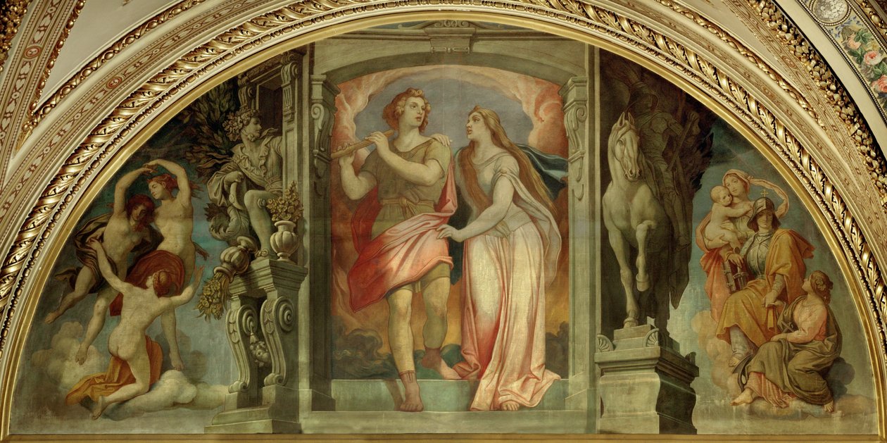 Lunette en el vestíbulo de la Ópera de Viena de Moritz Ludwig von Schwind