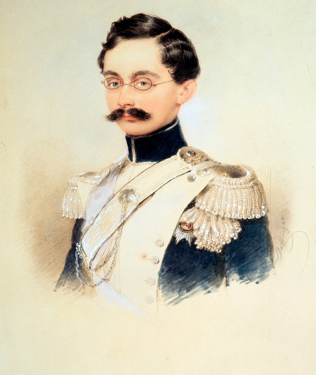 Retrato de Adolphe I, Duque de Nassau, Gran Duque de Luxemburgo 1817-1905, 1840s de Moritz Michael Daffinger