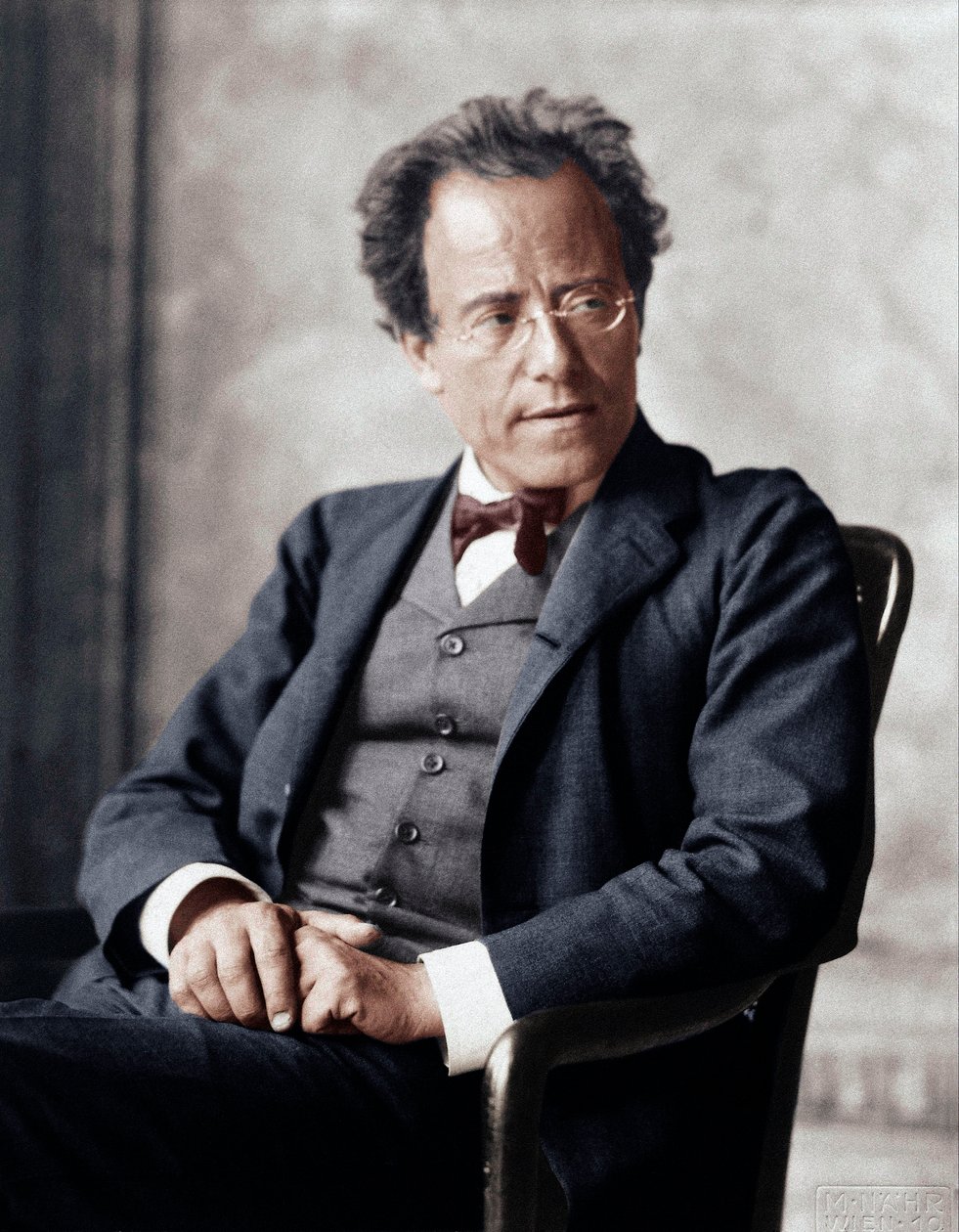 Gustav Mahler en la Ópera de Viena de Moritz Nähr