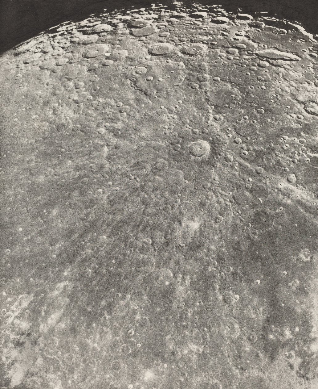 Fotografía lunar Radiación de Tycho - Fase ascendente, 1899 (foto) de Moritz & Puiseux Pierre Henri (1855 1928) Loewy
