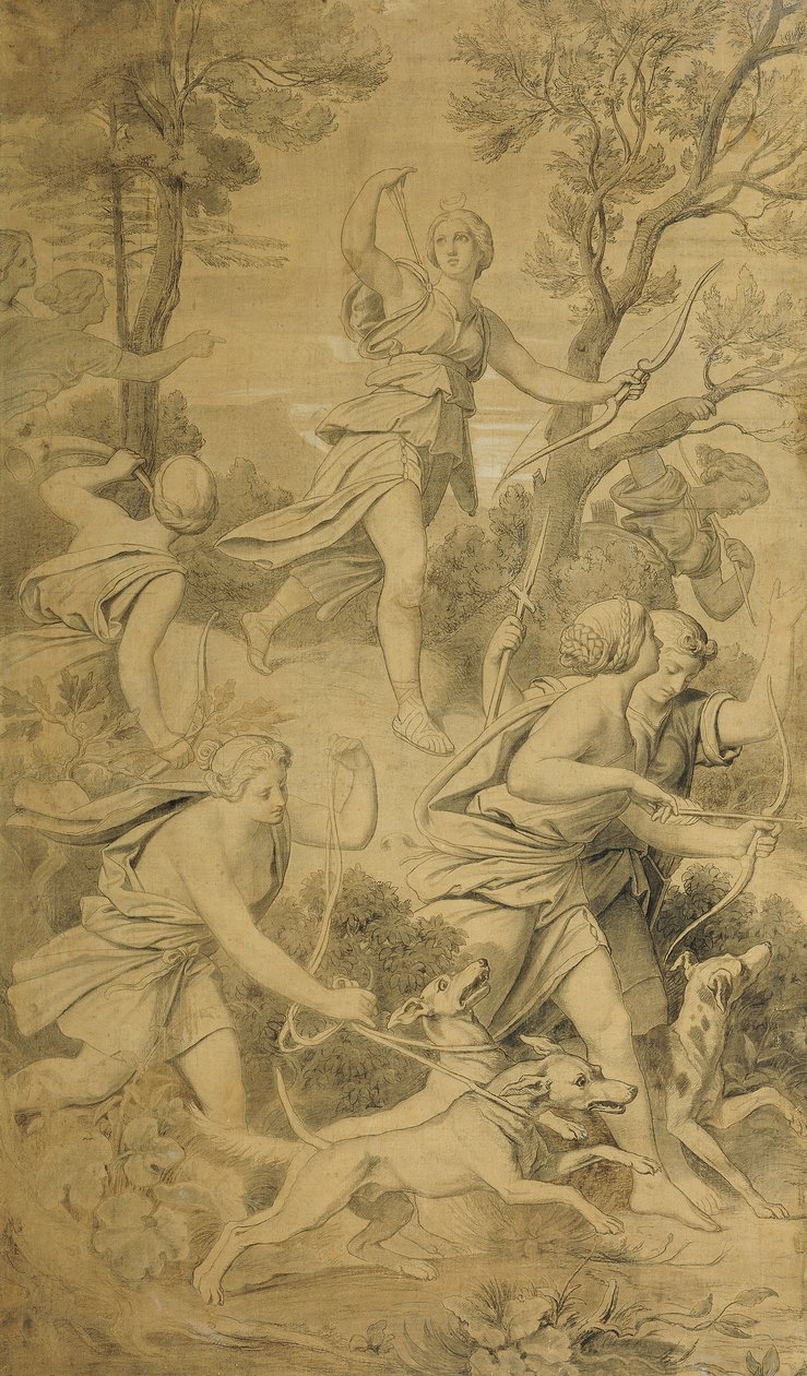 Diana con sus acompañantes de Moritz Ludwig von Schwind