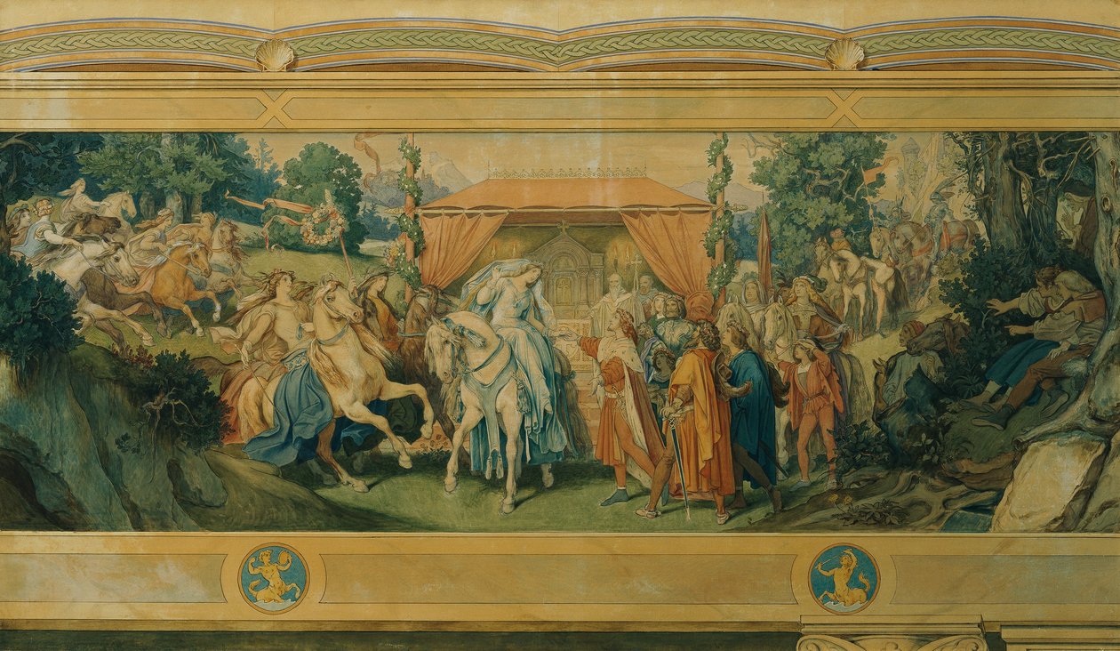 La bella Melusina: III. La novia de Moritz Ludwig von Schwind