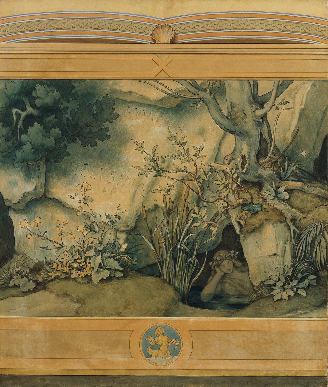 La bella Melusina: I. Fontes Melusinae de Moritz Ludwig von Schwind
