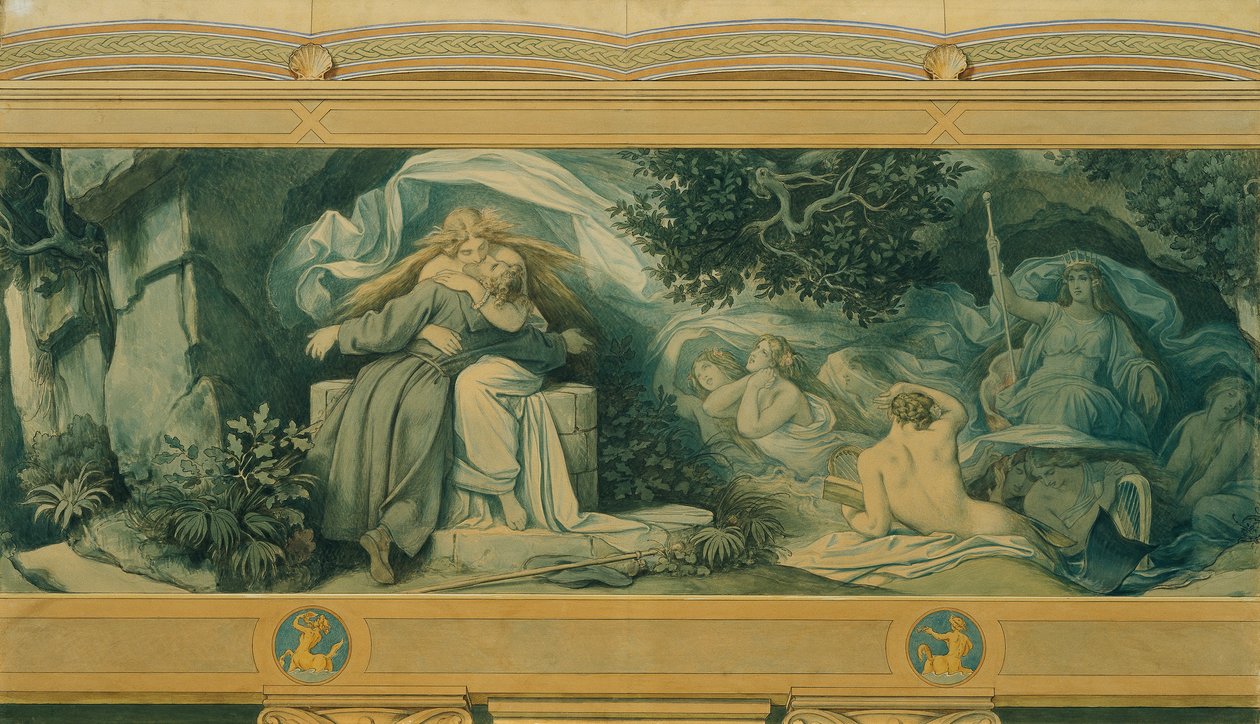 La bella Melusine: X. Encontrar de nuevo de Moritz Ludwig von Schwind