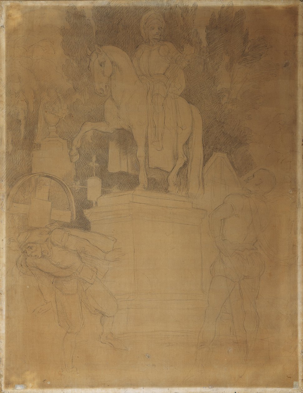Escena del cementerio de la ópera "Don Giovanni" de Wolfgang Amadeus Mozart de Moritz Ludwig von Schwind