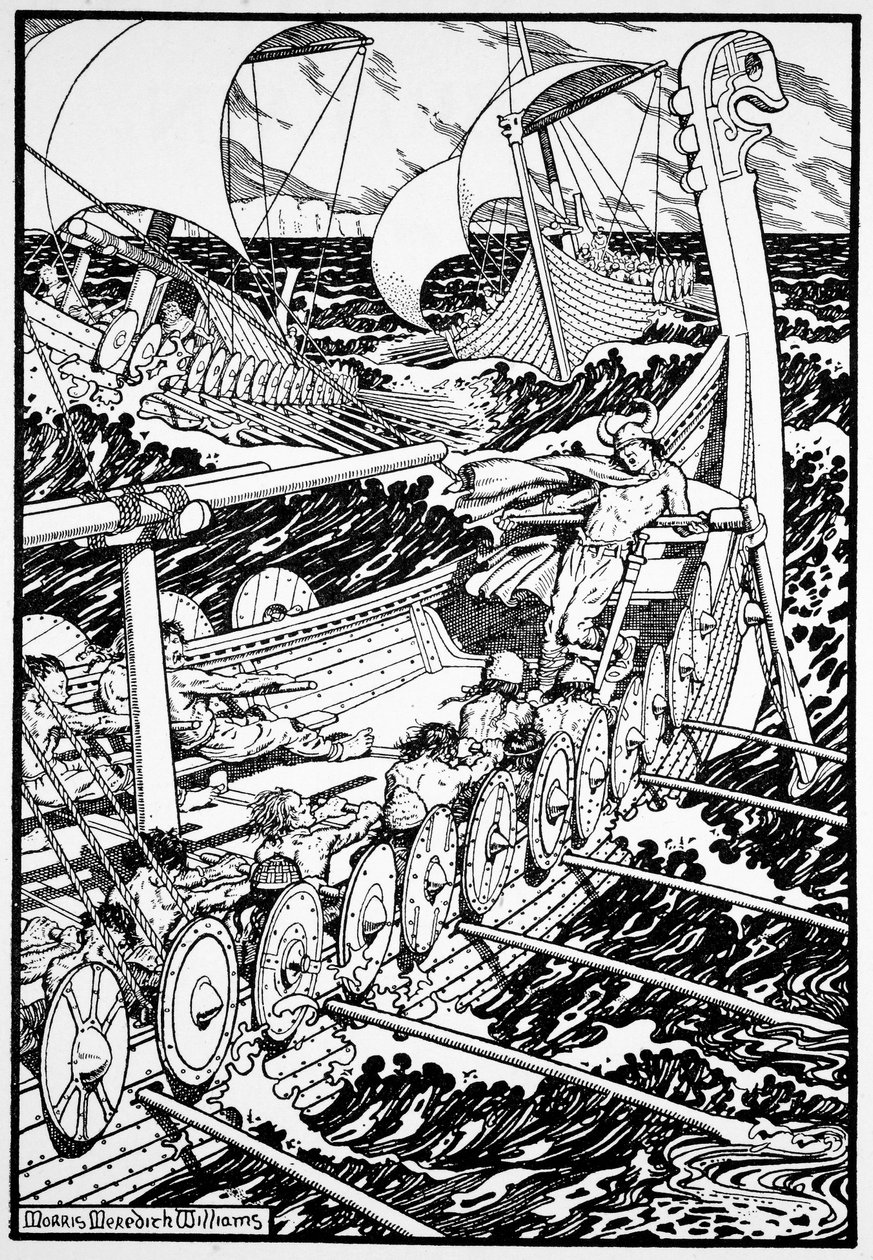 La llegada de los normandos, 1913 de Morris Meredith Williams