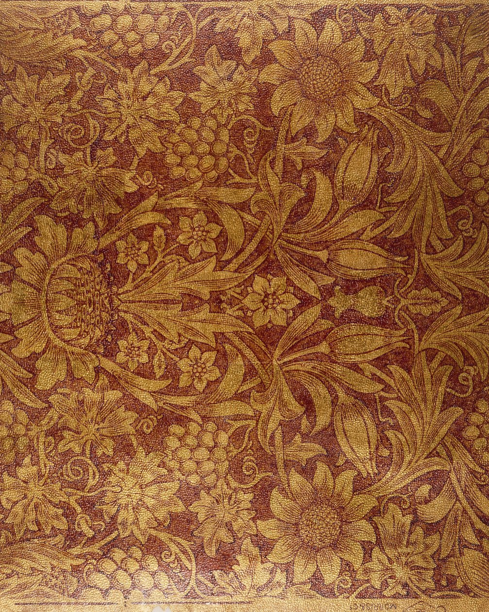 Papel tapiz "Girasol" de Morris and Company