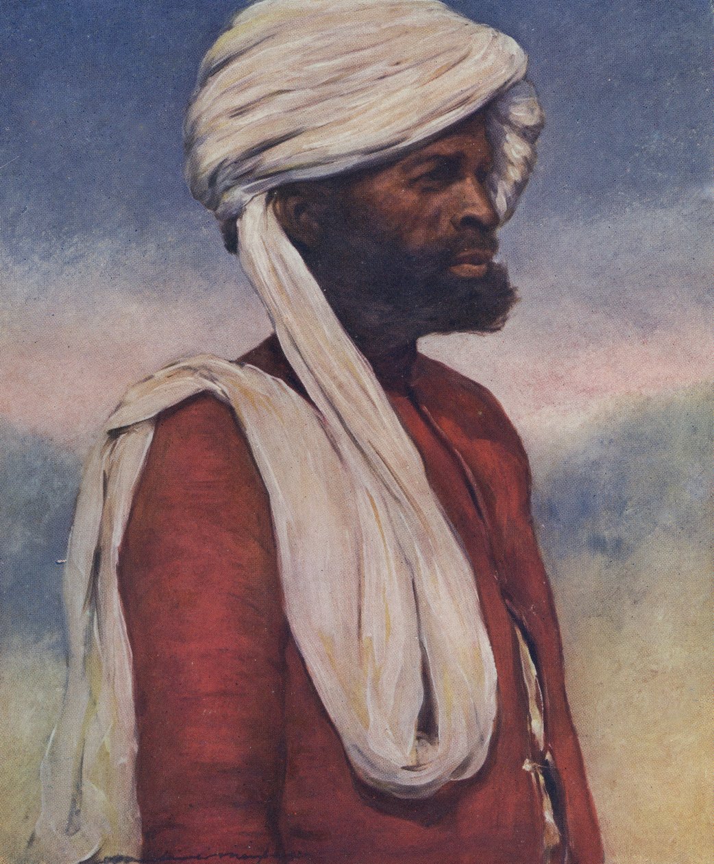 Soldado indio - principios del siglo XX de Mortimer Ludington Menpes