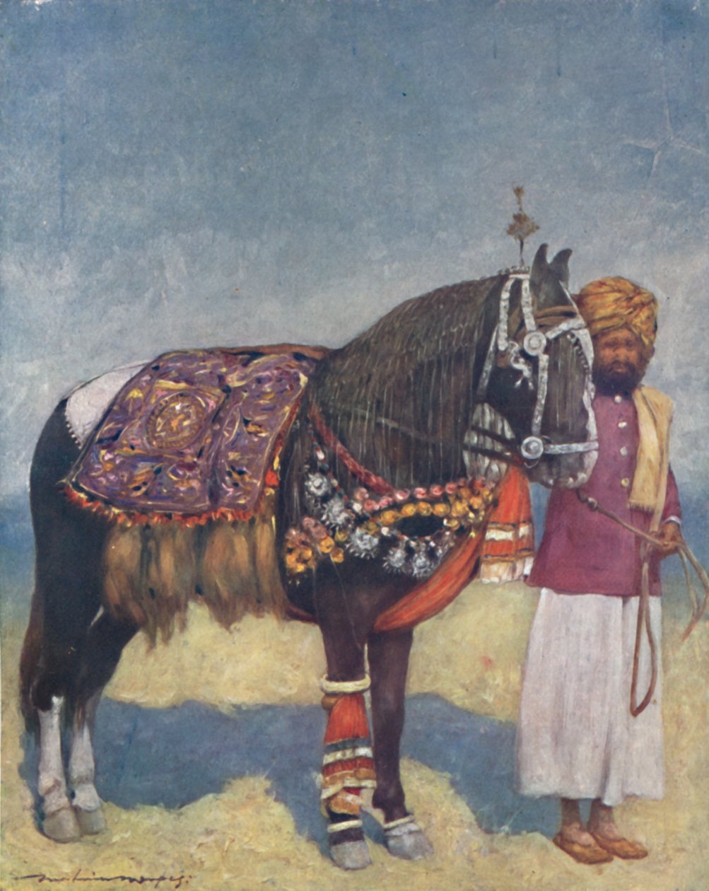Un caballo de Jodhpur de Mortimer L Menpes