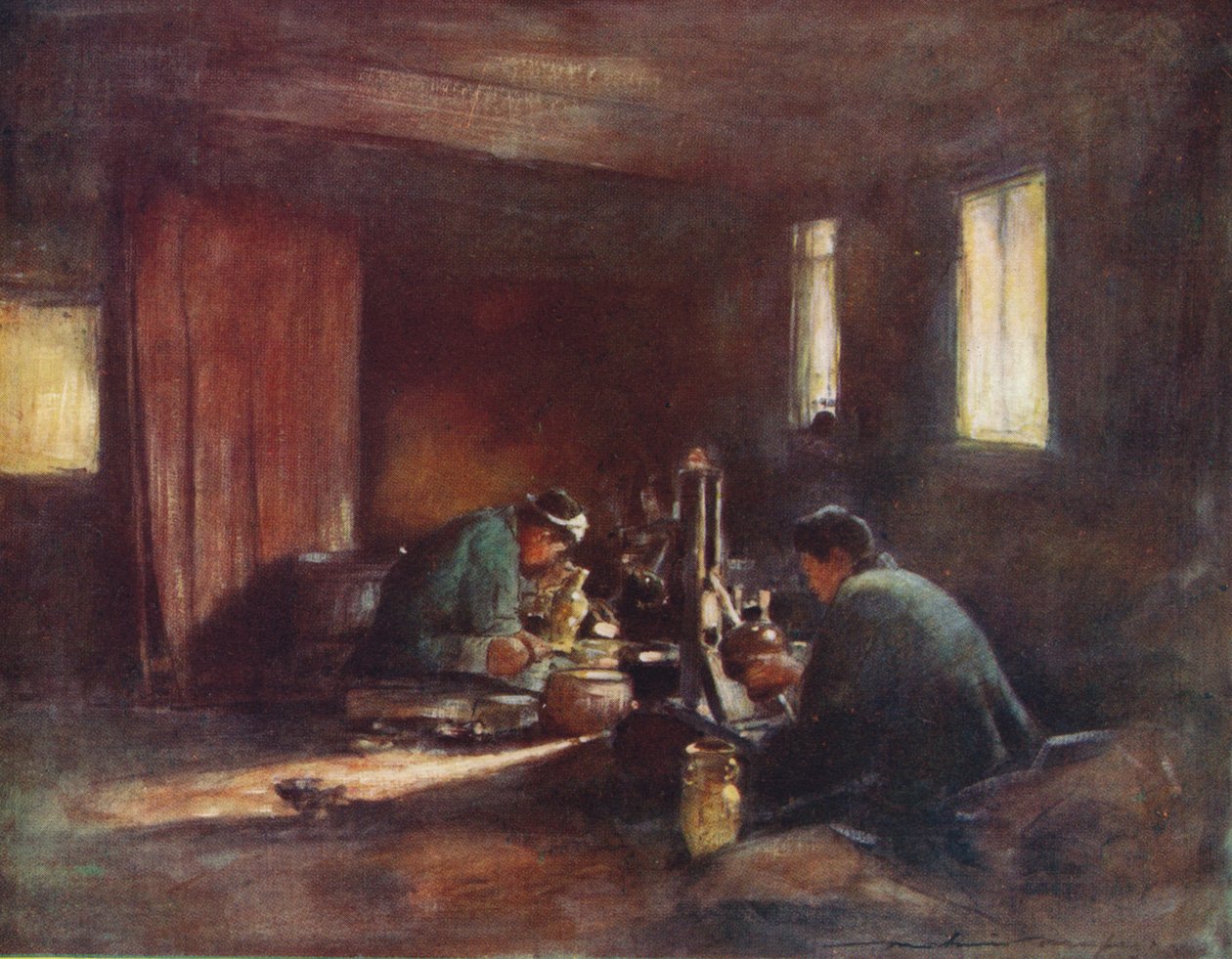 Trabajadores del bronce, c1887, 1901 de Mortimer L Menpes