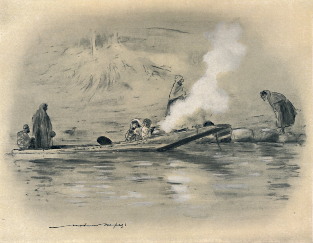 Familia de tribu nómada, 1903 de Mortimer L Menpes