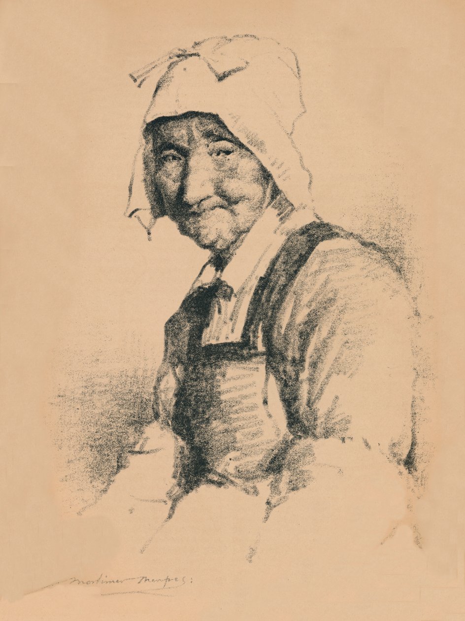 Retrato de una anciana, c1890, 1894 de Mortimer L Menpes
