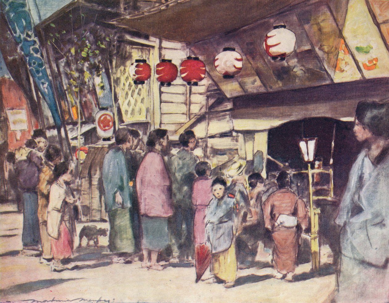 El cartel de la obra, c. 1887 de Mortimer L Menpes