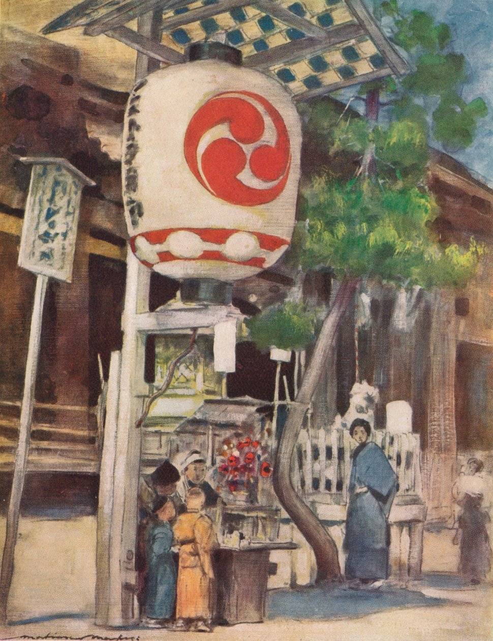 El farol gigante, c1887, 1901 de Mortimer L Menpes