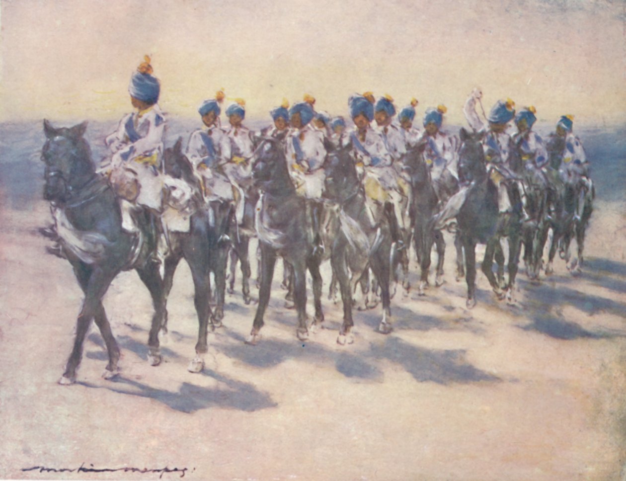 El Cuerpo de Cadetes Imperiales en el Durbar, 1903 de Mortimer L Menpes