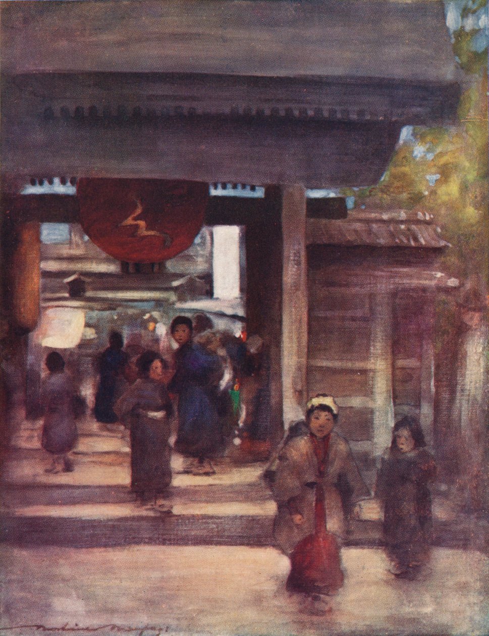 El camino al templo, c. 1887, 1901 de Mortimer L Menpes