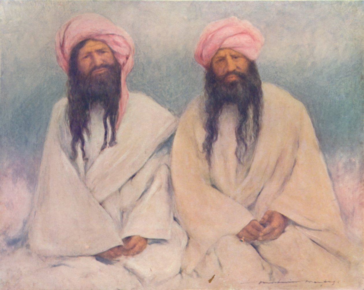 Dos jefes baluches de Mortimer L Menpes